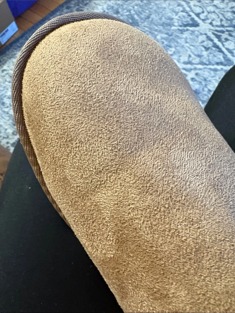 POBOLIN Women’s Suede Platform Winter Boots Tan Size 8 New in Box